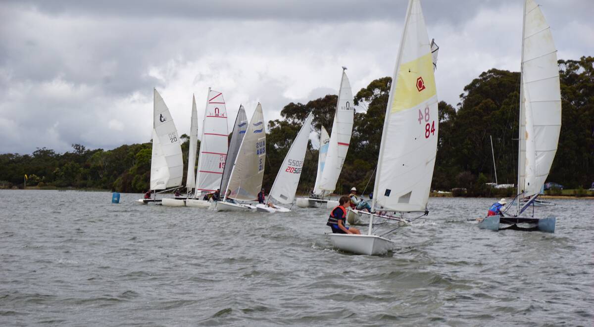 SET SAIL: Southern Highlands Sailing Club members gathered on Sunday for round seven and eight of the Commodores Cup. Photo: Contributed