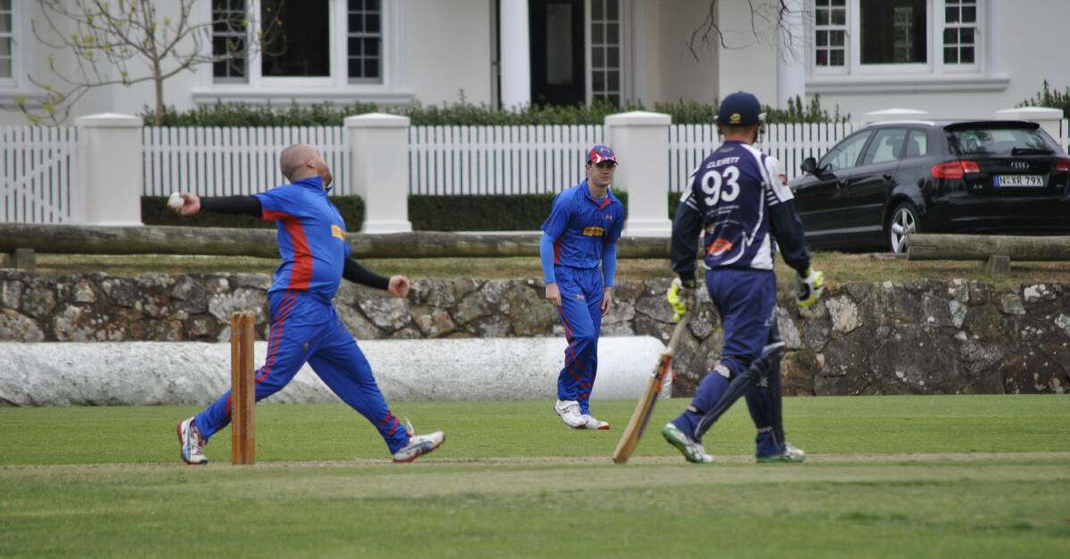 BOWLING THE OPPOSITION OVER: ​A game on home turf proved advantageous for the Bowral first grade cricket team on the weekend. Photo: Emily Bennett