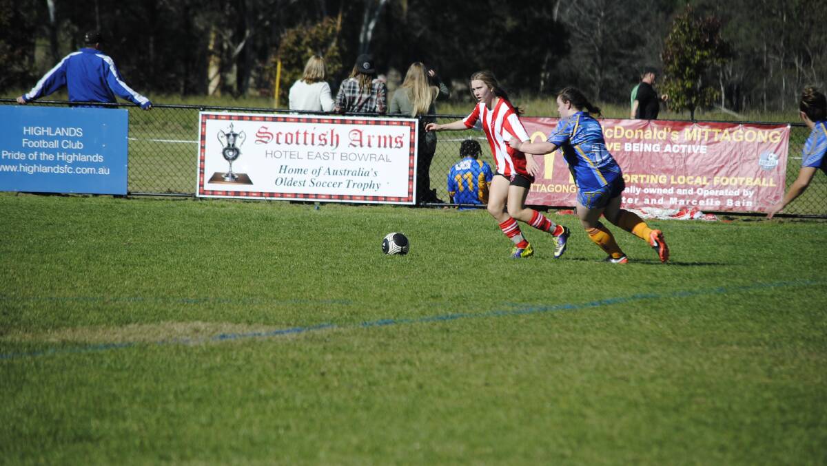 PAINT THE TOWN RED: Moss Vale Red defeated Robertson Gold with a 5-nil win at Hampden Park on Saturday, August 5. Photo: Madeline Crittenden.