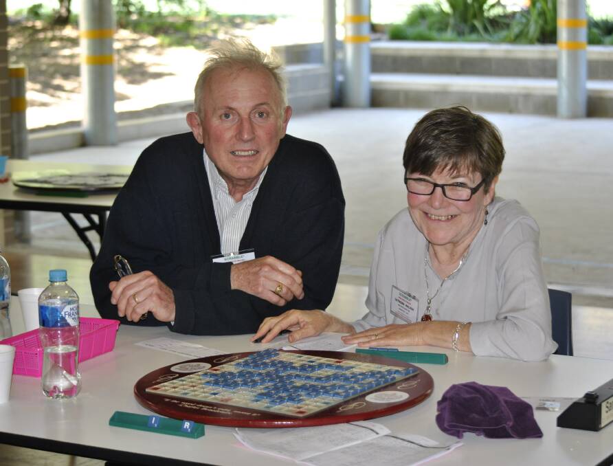 NEW FACES: Robertson couple Nigel and Catriona Walker played their first game at Bundanoon Open Scrabble Tournament on Saturday. Photo: Emily Bennett