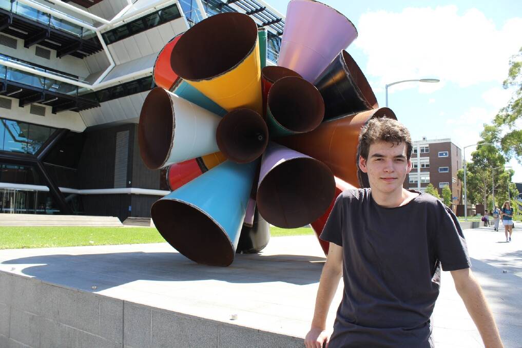 After receiving a Bendigo and Adelaide Bank scholarship, Caleb Hosking was able to attend Monash University to study engineering and science. Photo: supplied