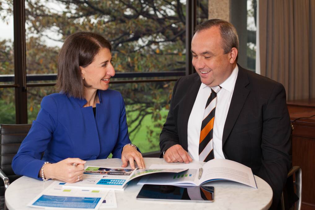 Wollondilly MP Jai Rowell with NSW Premier Gladys Berejiklian. Photo: supplied
