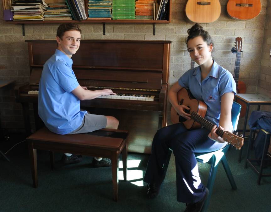Impressive talent: Moss Vale High School students Joel Hinchcliffe and Eve Thomas will dazzle on stage at the Southern Stars. Photo: Claire Fenwicke