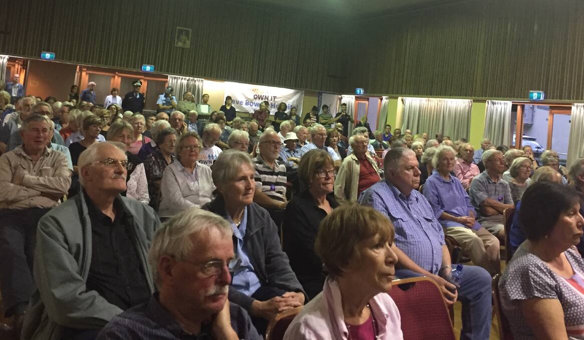 It was standing room only at a public meeting to discuss the future of the Bowral and District Hospital on Monday, March 13.