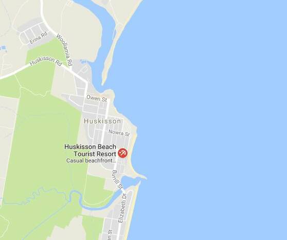 ​Emergency services are attempting to rescue three people in trouble off Huskisson in Jervis Bay. Google Maps