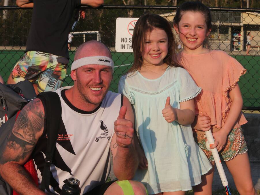 Sticks and Wombat have a strong local following, particularly Sticks who has become a favourite at Shoalhaven Hockey. Photo: Robert Crawford
