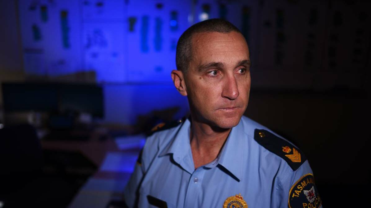 Tasmania Police crash investigator Sergeant Nick Clark has witnessed the impact of improper seatbelt use. Picture: Scott Gelston