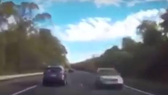 Witness reports suggest that shortly before the crash, a car was seen driving northbound in the southbound lanes of the highway. Image: Video still from Terry Brooks' video.