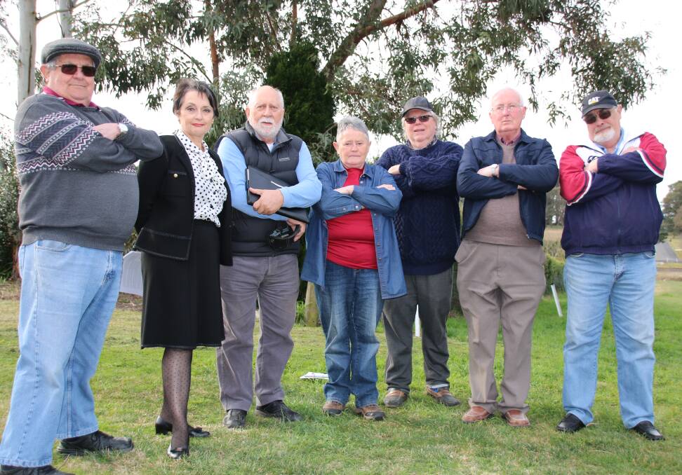 Not happy: Moss Vale residents met with Pru Goward about constant flooding problems, and have started a petition to call on council for action. Photo: Victoria Lee