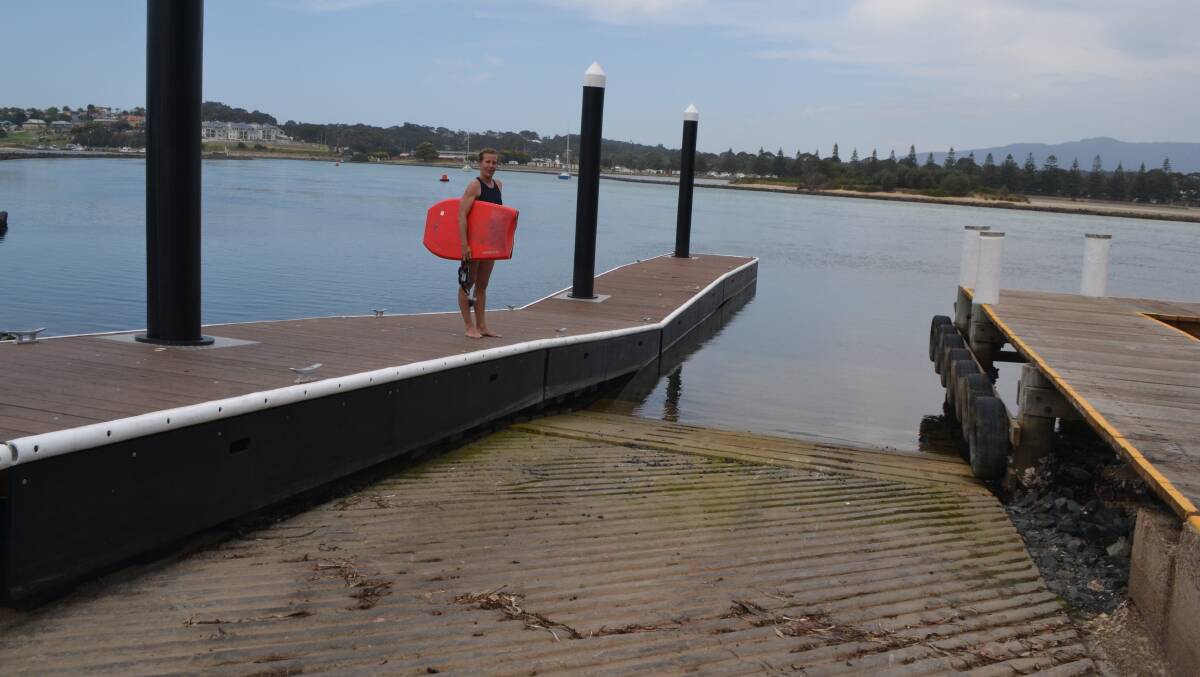 RAMP SKIRTS: The Apex Park boat ramp at Narooma will need modifications as the buffer area extends out into the western side of the new ramp. 