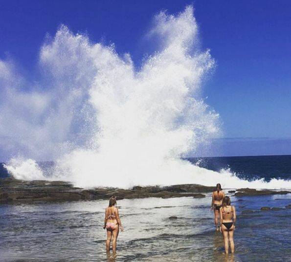 "Never turn your back on the sea," wrote one visitor of this photo. Picture: Instagram