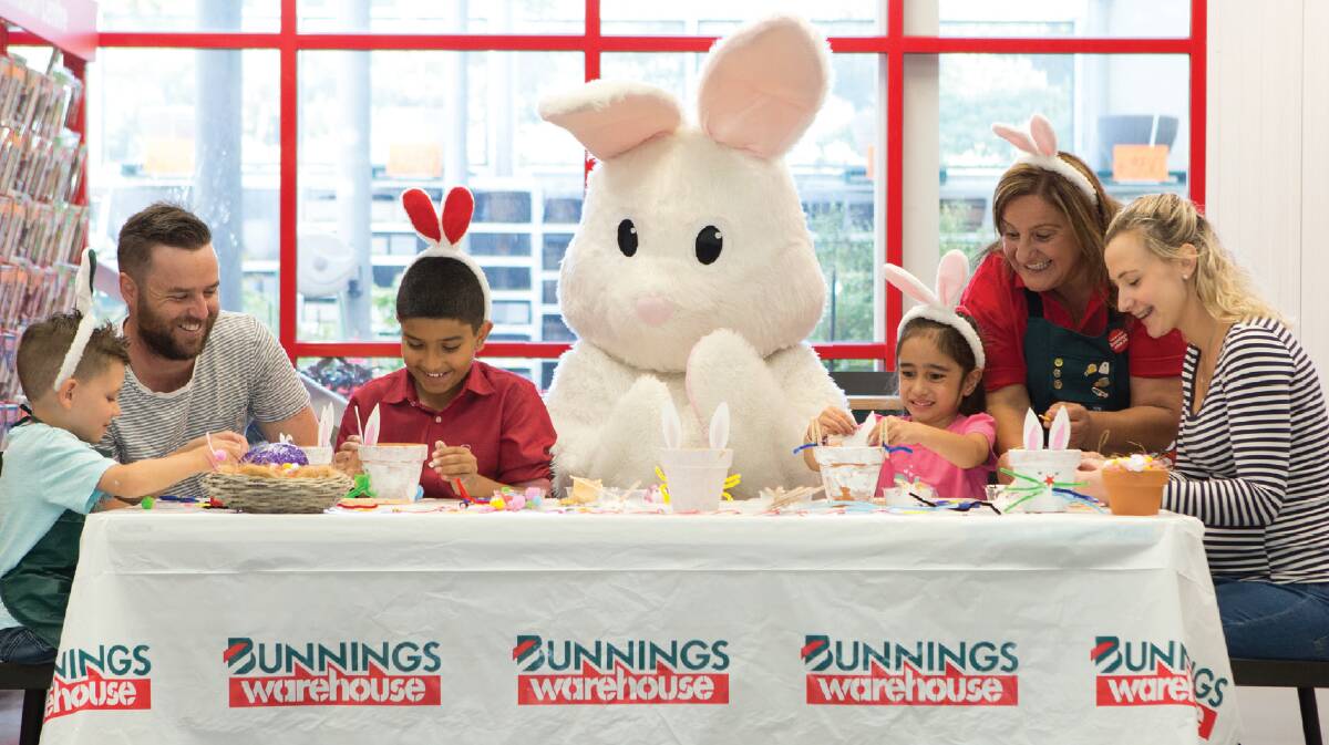 An Easter hat craft workshop will be among the highlights at Bunnings' Easter family night on Thursday. Photo: supplied.