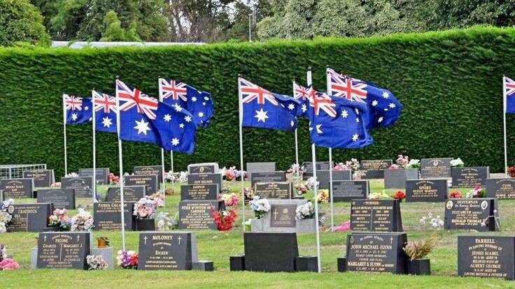 Highlands students will place an Australian flag on grave sites and memorial plaques to honour our fallen. Photo: supplied.