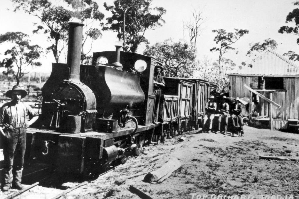 END OF THE LINE: AKO trains terminated at the top depot above the Joadja Creek works.