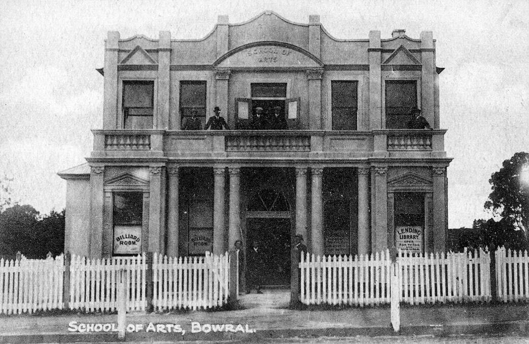 MORE ROOM: A second storey was added to Bowral School of Arts in 1913. Photo: BDH&FHS 
