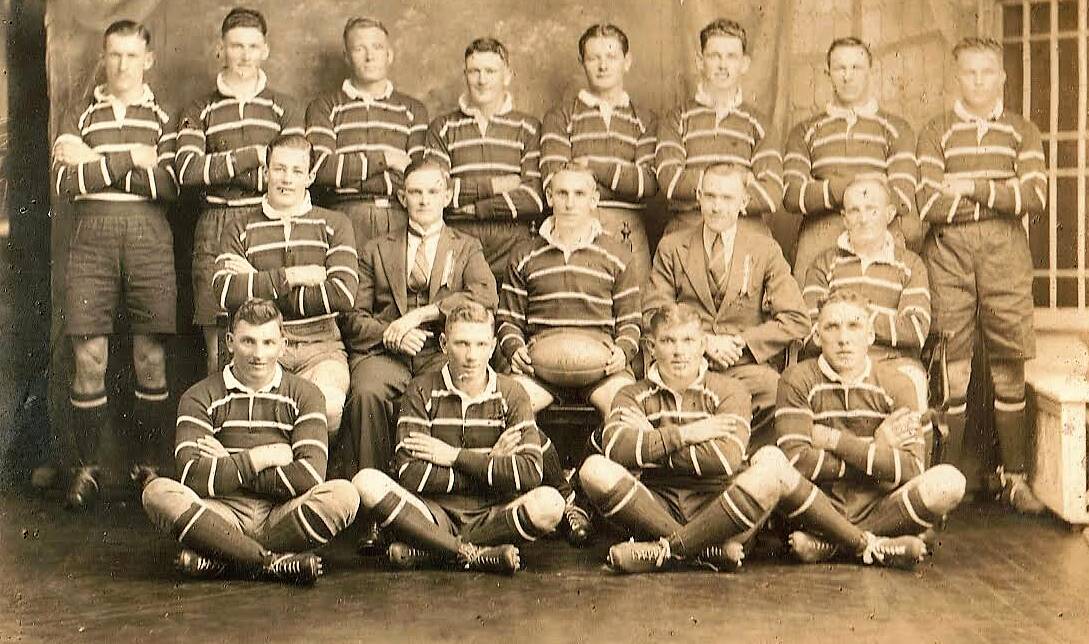 83 YEARS AGO: The Group Six rugby league team of 1934. Their names appear in the story. Photo: David Baxter archive.