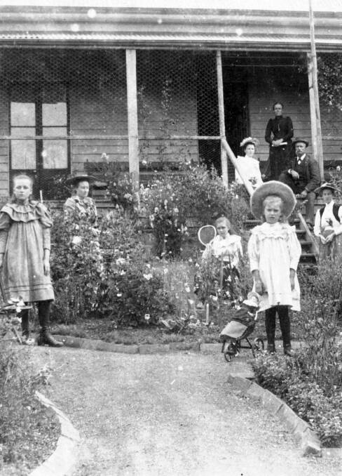 QUIETER LIFE: The Slatter family at Hope House, Bundanoon, c1893, when the town had become a popular destination for holidays. Photo: Bundanoon History Group.
