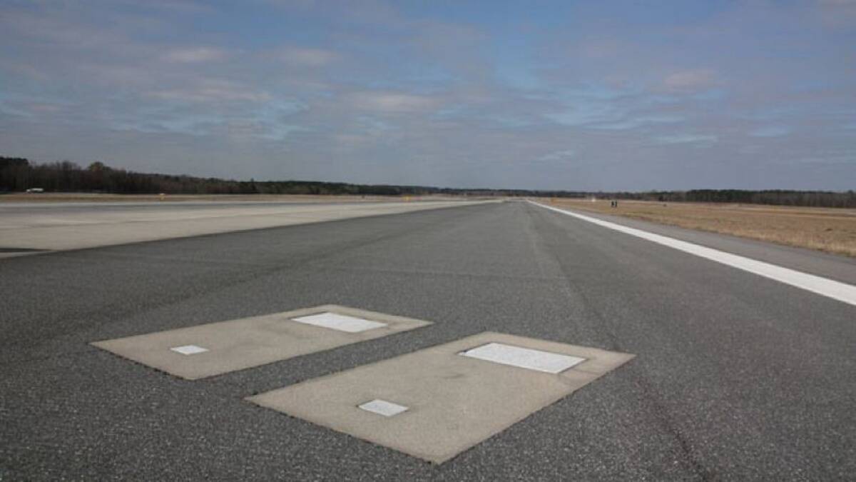 AT PEACE: The main runway of the Savannah Hilton Head International Airport in Georgia was laid over the graves of Richard and Catherine Dotson.