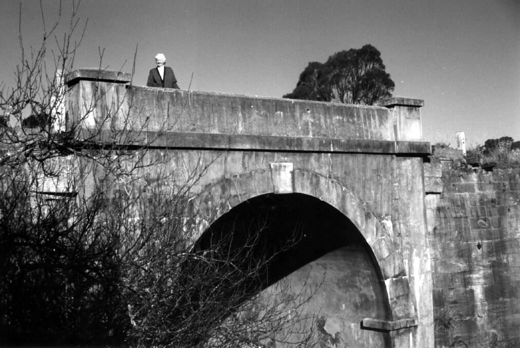 BLACK BOB'S: The concrete arch built in 1896 still supports the bridge. 	Photos: BDH&FHS