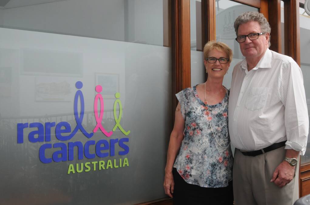 Kate and Richard Vines from Rare Cancers Australia.  Photo by Lauren Strode