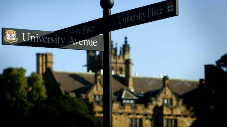 University of Sydney dropped from 56 to 60, tying with the University of Queensland. Photo: Paul Jones