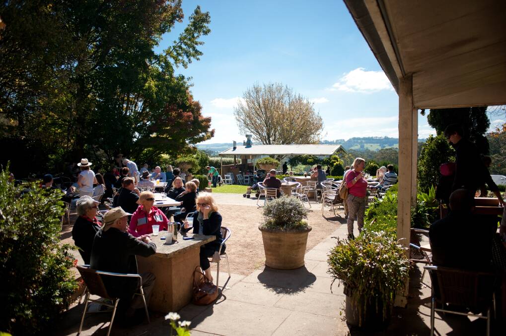 The courtyard of Burrawang Village Hotel has made it into the Top 10 Outdoor Dining Spots across NSW. 	Photo by Christopher Thomas
