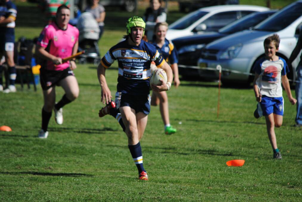 Bundanoon winger Max Hanrahan returned to top form for his team on Sunday. Photo by Josh Bartlett