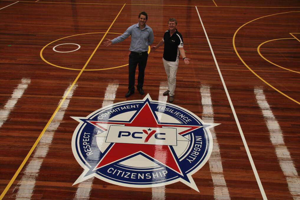 PCYC regional general manager of metro/west Greg Howe with marketing and communications general manager Howard Barton at the new PCYC club in Mittagong. Photo by Victoria Lee