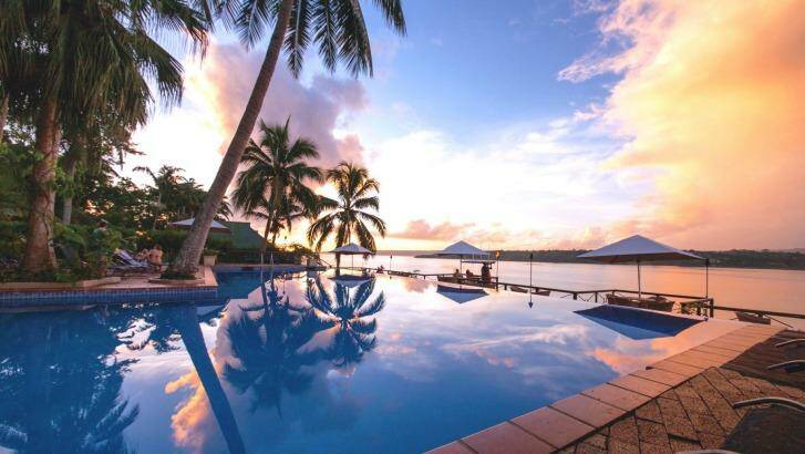 The Bali Hai pool at Iririki Island Resort and Spa.