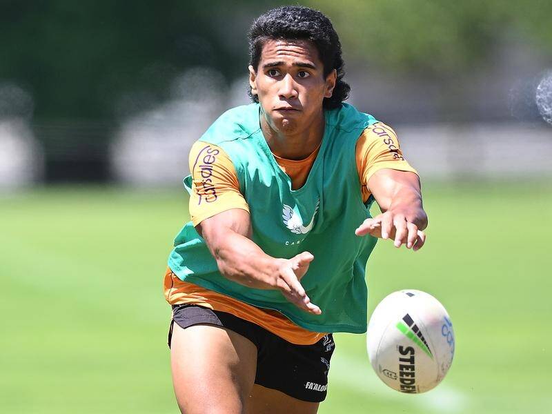 Harry Grant is backing Sua Fa'alogo (pic) to star at fullback when he runs out for the Storm. (James Ross/AAP PHOTOS)