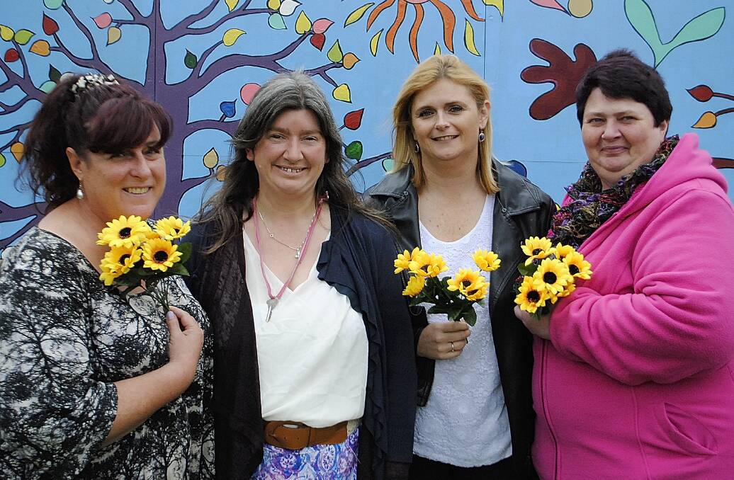 Jacinda Tonks, Raylene Griffiths, Danielle Quig and Jo Middleton of GirlZone, a support group for women and part of Sunflower Seeds Bowral.  Photo Ainsleigh Sheridan