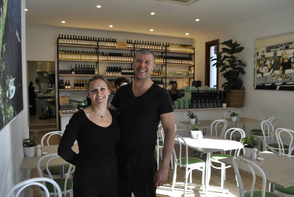 New owners of the Grand Bistro Justine and Damien Monley invite you to try their food and enjoy the atmosphere of the newly-opened restaurant.                                   Photo by Claire Fenwicke