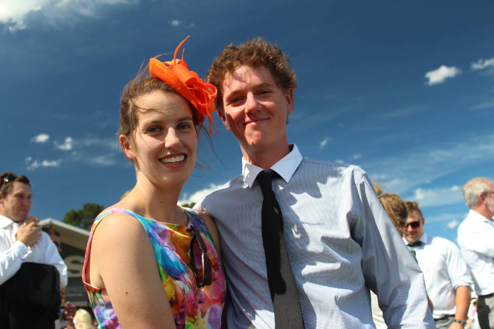 Jess Bromfield and Dan Nielsen enjoyed their day at the Bong Bong Picnic Races. 	Photo by Megan Drapalski