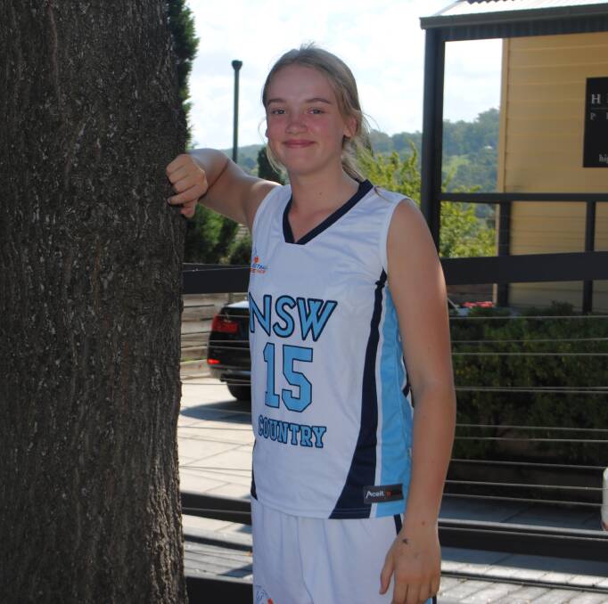 Highlands basketballer Phoebe Johnson has been picked to represent Australia's under-16s team on a tour to New Zealand. Photo by Josh Bartlett