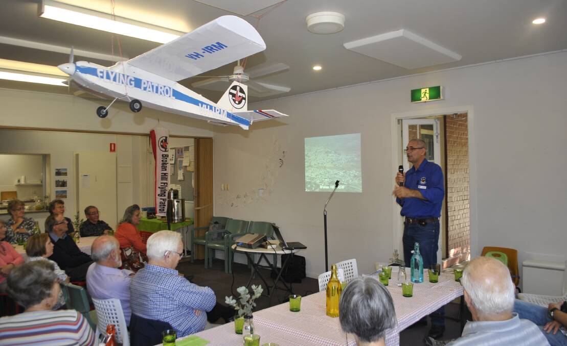 Broken Hill Flying Padre, David Shrimpton, speaks at the Bowral Uniting Church. 			  Photo by Claire Fenwicke