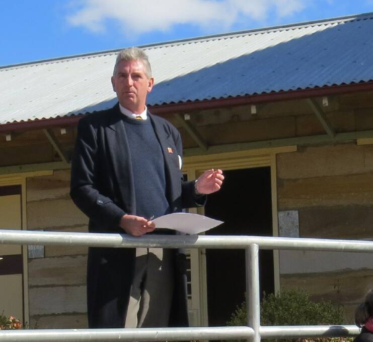 Rotary Club of Berrima District president Allen Cupitt addresses organisers of the gaol event. Photo supplied