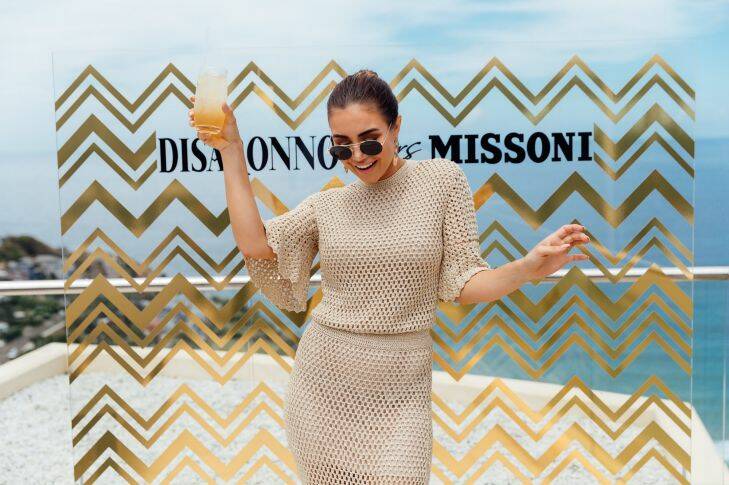 Pia Muehlenbeck at the launch of the limited-edition designer collaboration bottle, Disaronno Wears Missoni, at Jonah's Whale Beach on Wednesday, November 29, 2017.