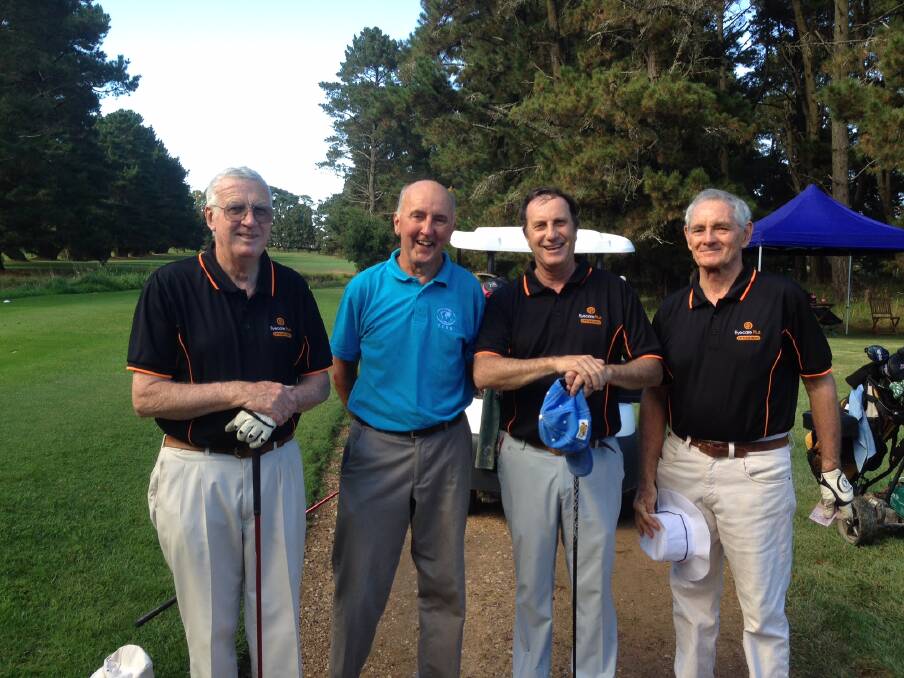 The Eyecare Plus team won the recent Moss Vale Rotary Golf Day. 									  Photo supplied