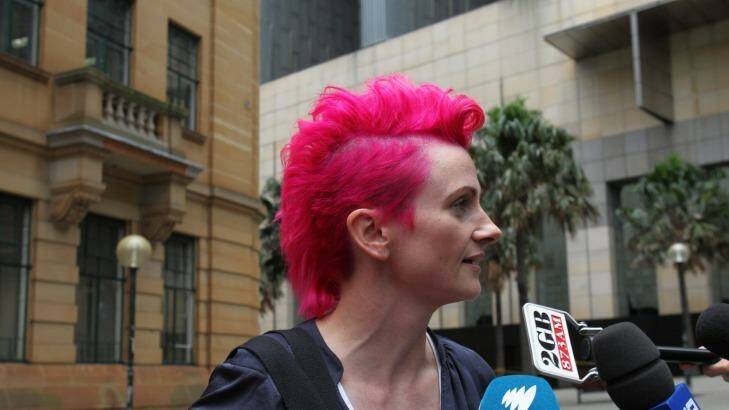 Lucy Perry earlier told the royal commission she was horrified when Knox students cheered after she was groped by former headmaster Ian Paterson in 1989. Photo: Louise Kennerley