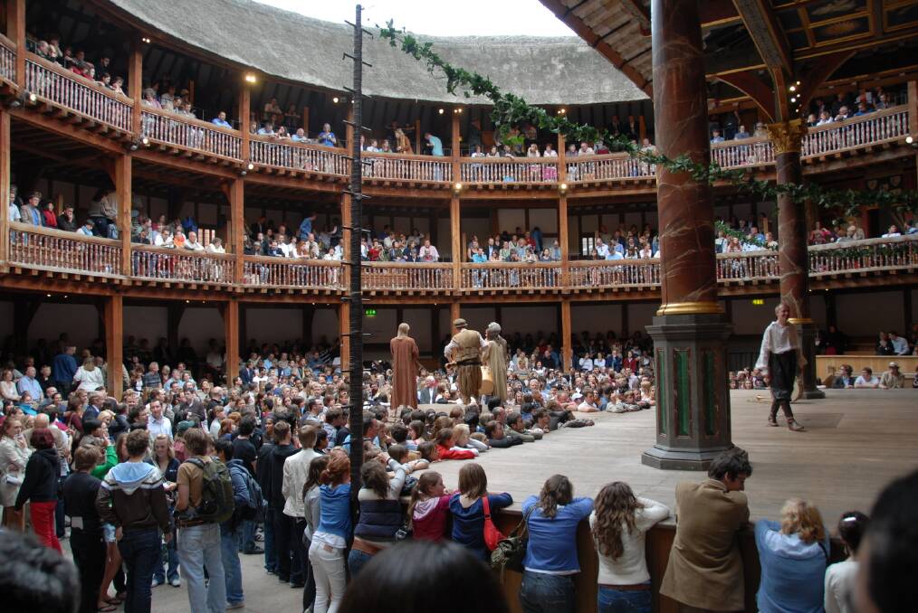 INSIDE the New Globe Theatre today, replicating largely how it was in The Bard's day. Photo: London Sightseeing Guide