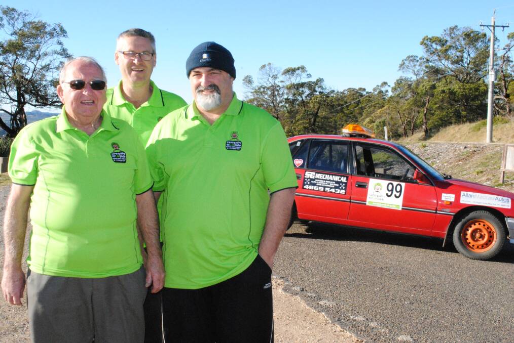 Ray Selby, Keith Sara and Bill van Diemen are calling on Highlanders to support their fundraising efforts for Camp Quality. Photo by Emma Biscoe