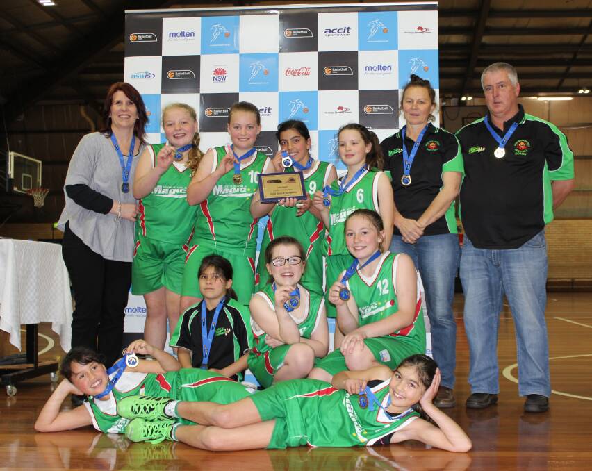 Moss Vale Magic's under-12 girls won the inaugural State Shield over the weekend. Photo supplied