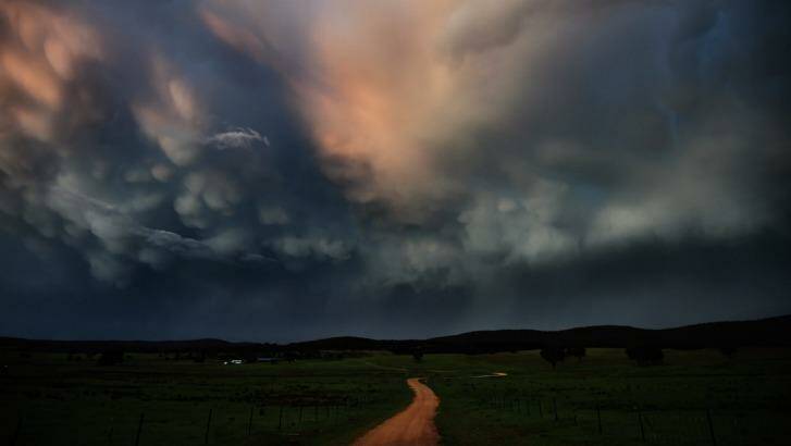It took Nick Moir a full day of storm-chasing to get this photograph near Crookwell, in southern NSW, on Thursday. Photo: Nick Moir