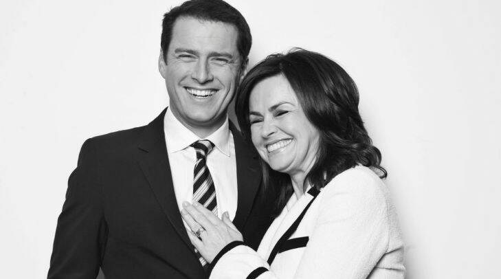 Lisa Wilkinson and Karl Stefanovic, Channel 9. For AFR Magazine Power Issue. Thursday 18th August 2011 AFR photo Louie Douvis job# 23486125