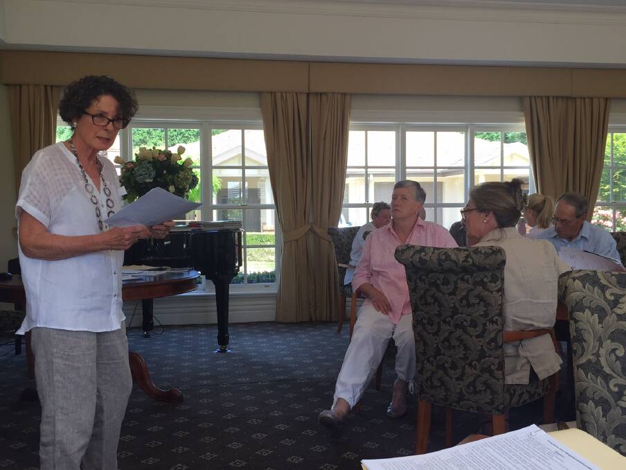 The Southern Highlands Branch NSW Justice Association held a training day at Pepperfield House, with a beginning presentation led by Lyn Collingridge. Photo by Victoria Lee
