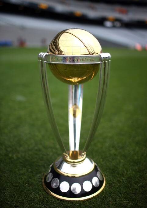 The ICC Cricket World Cup trophy. Photo: FDC