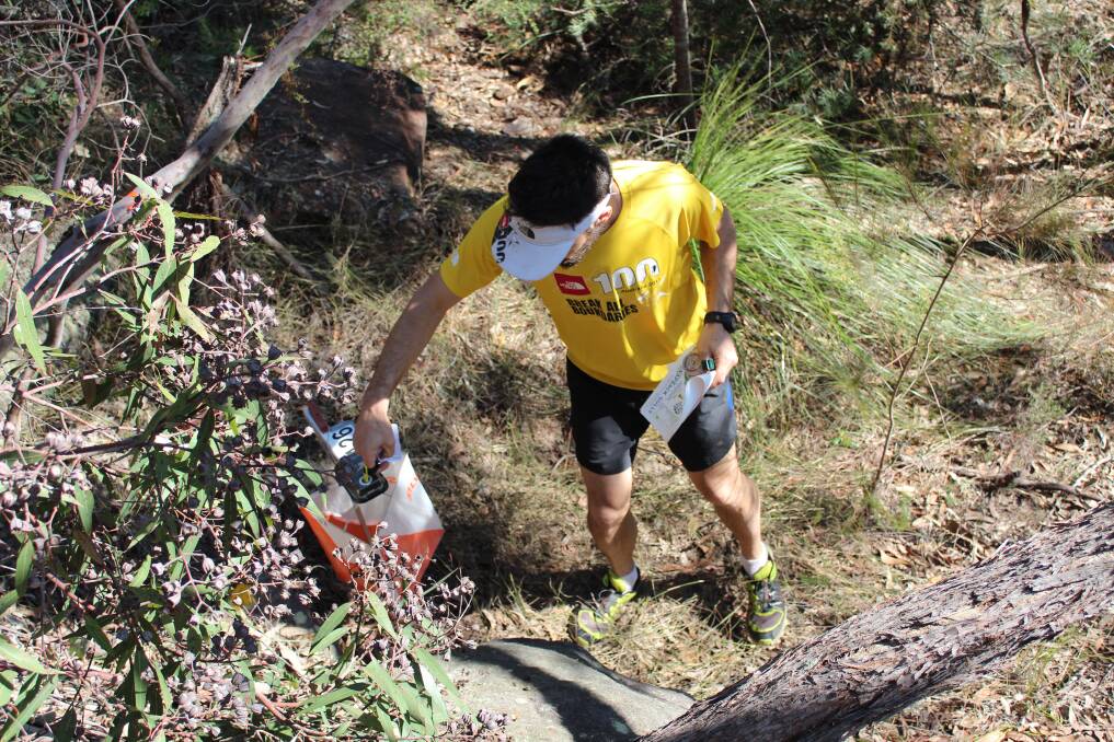 An example of the checkpoint on a moderate orienteering course. Photo supplied by Ian Jessup