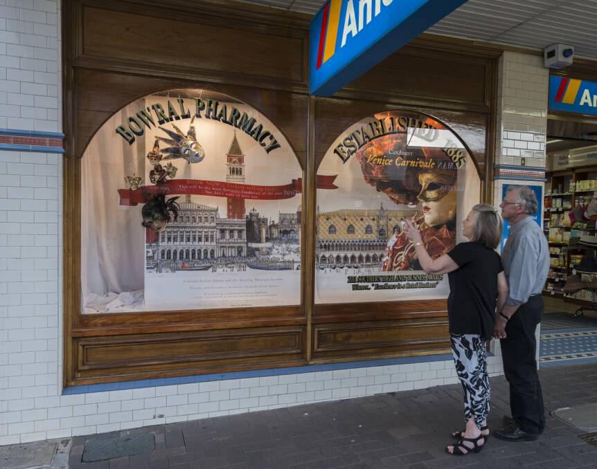 A new display in the Amcal Pharmacy shop window in Bong Bong Street, Bowral, is attracting attention for all the right reasons. The display promotes Venice Carnivale to be held on November 20 to raise money for CannAssist.	Photo supplied