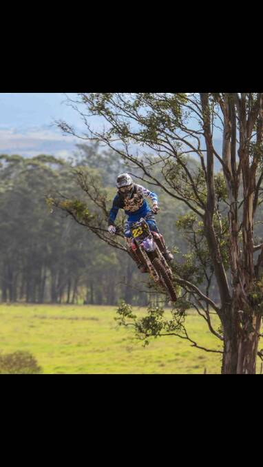 Highlander Michael Driscoll in action during round two of the MX Nationals Junior Cup recently. 	           Photo supplied