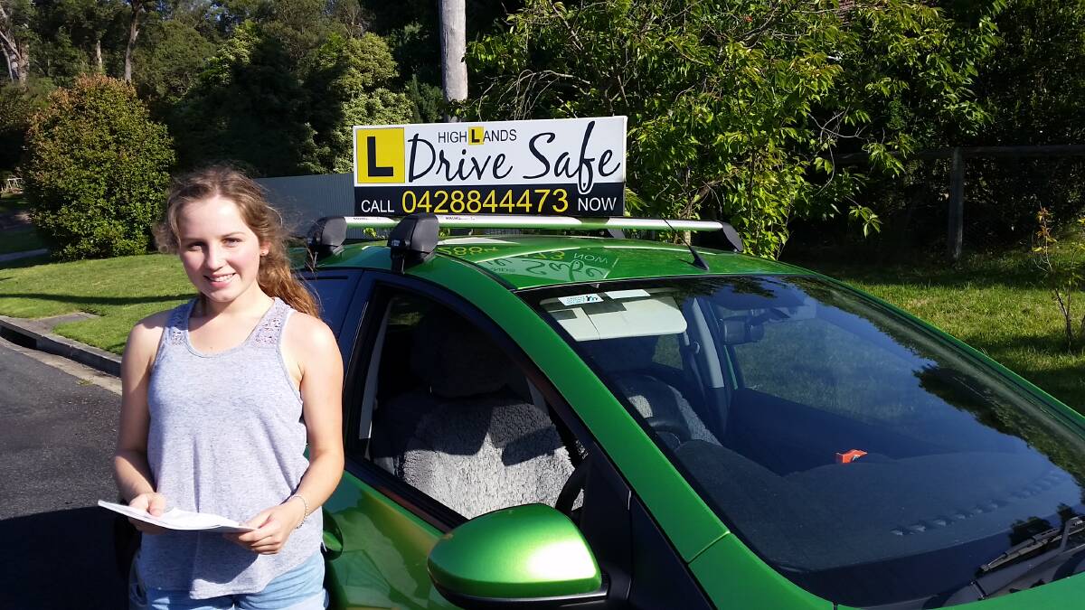 Katherine Abbey is the 500th person to go through the Safer Drivers Course in the Southern Highlands. 
	Photo supplied